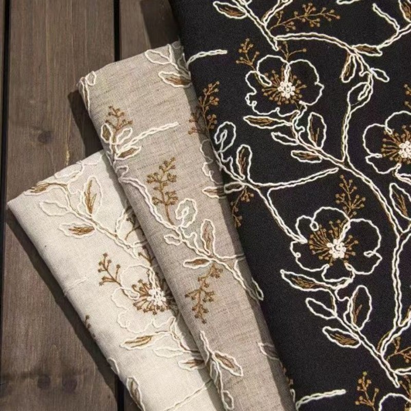 Sewing Fabric - Tissu en dentelle de tulle brodé,