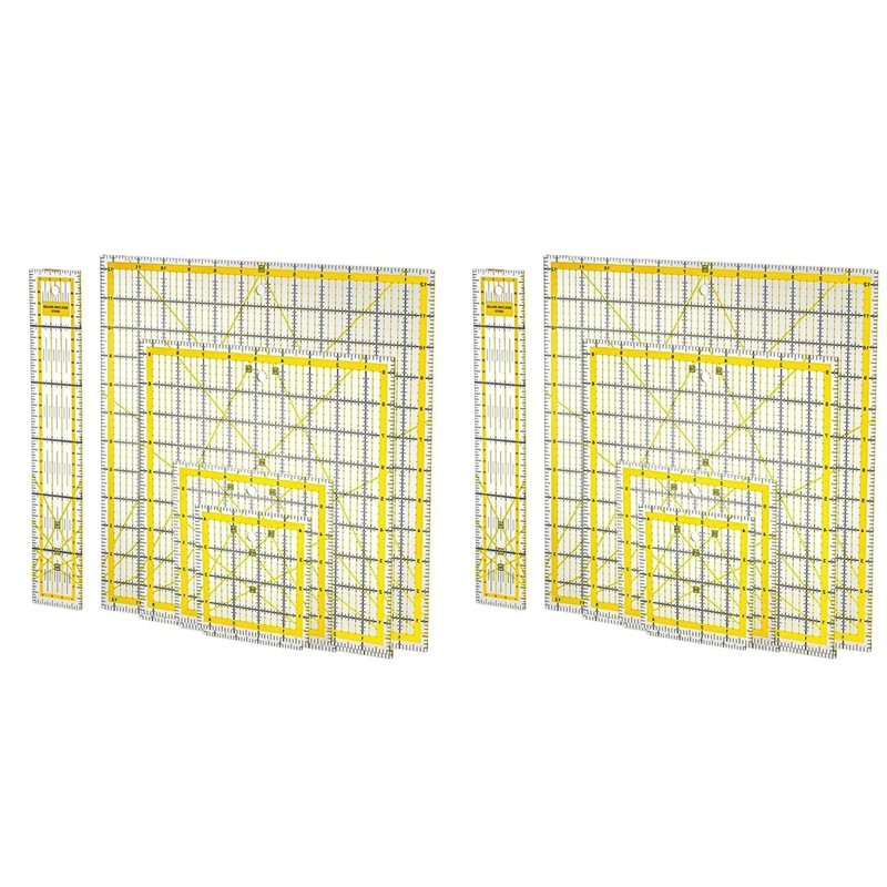 Quilting Ruler Square - Lot de 10 règles de quilting