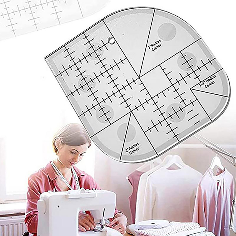 Quilting Ruler Square - Règle de couture en acrylique, coupe-coin