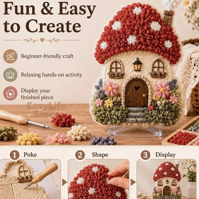 Kit de Poke Art 3D en tissu Vi - Textiles Sewing Techniques avis et prix