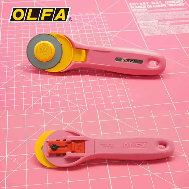 Olfa RTY-2/C 45mm distant Pink - Rotary Cutter Fabric avis et prix