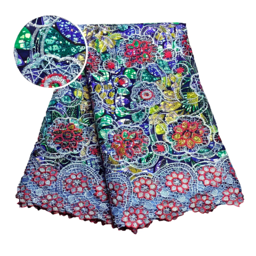 Tissu en dentelle cirée africa - Sewing Batik Fabric avis et prix