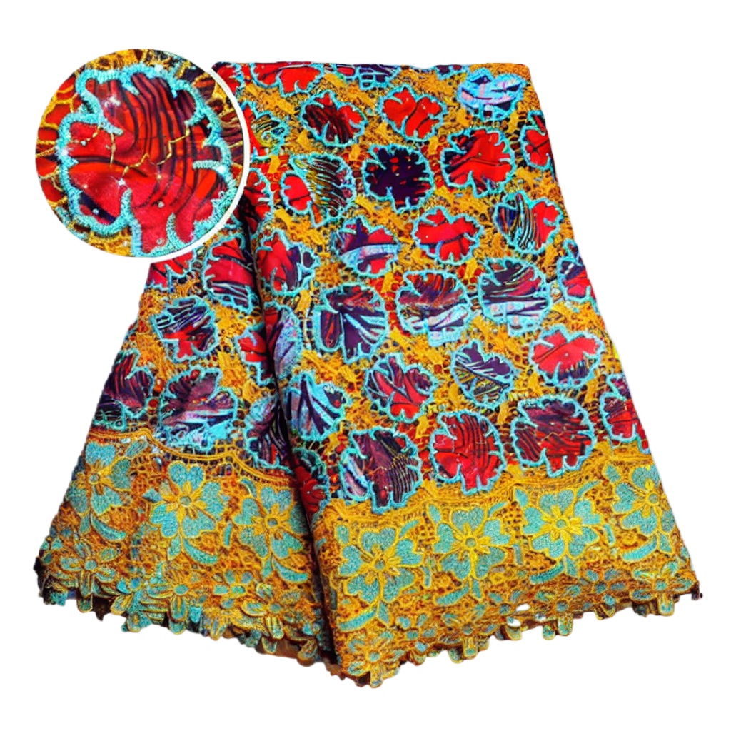Tissu en dentelle cirée africa - Sewing Batik Fabric avis et prix