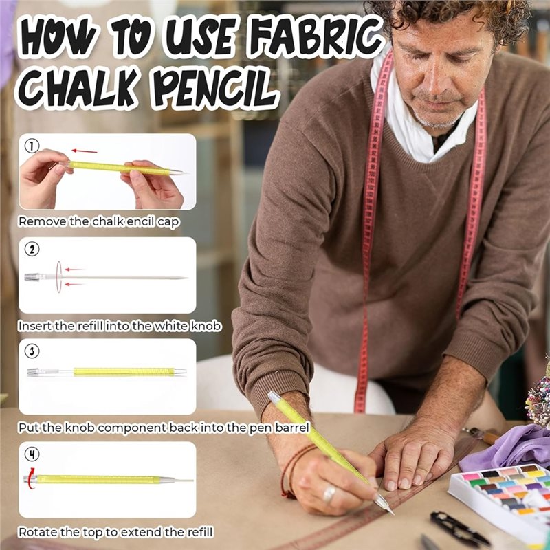 Marqueurs textiles blancs rech - Tailor Chalk Marker avis et prix